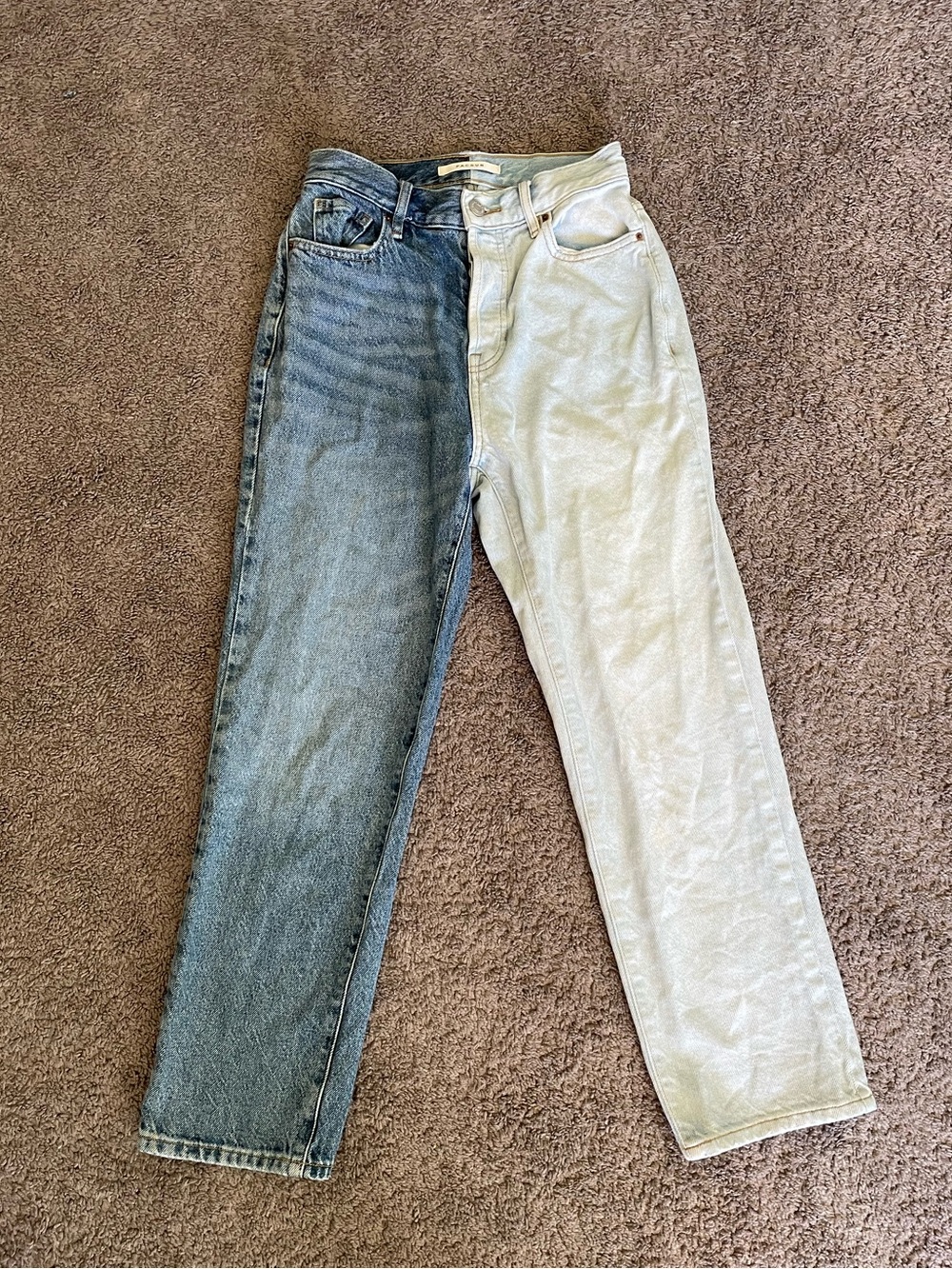 PacSun High Rise Straight Leg Jeans Light/Dark Wash Size 25